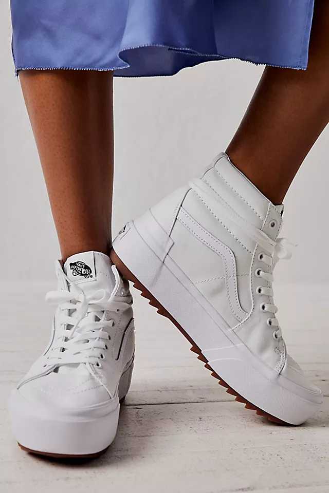 UA Sk8-Hi Stacked Sneakers True White