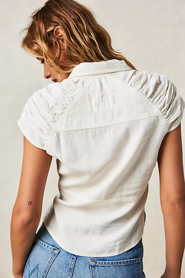 Making Waves Shrunken Shirt Optic White