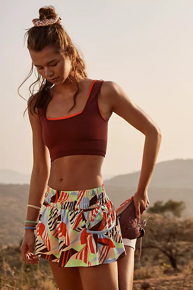 Get Your Flirt On Printed Shorts Moonlight Combo