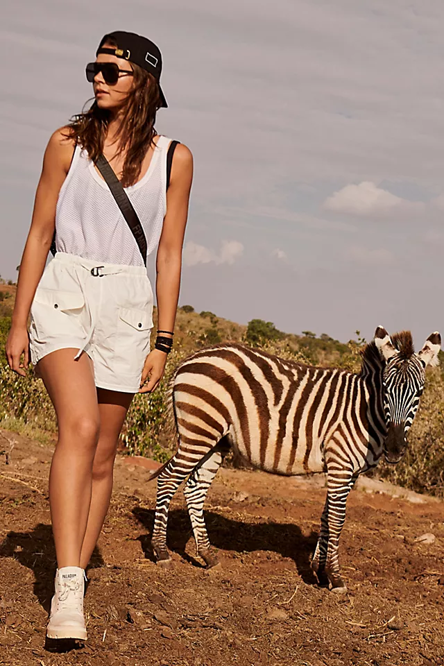 Pallabase Twill Boots Star White