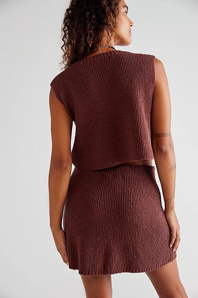 Marsha Sweater Set Chocolate