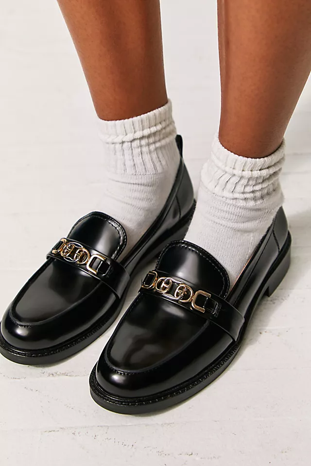 Christy Chain Loafers Black