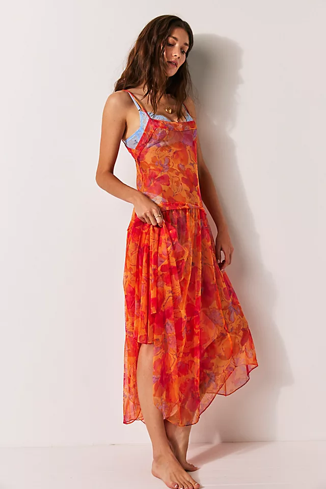 Step Out Midi Slip Sorbet Combo