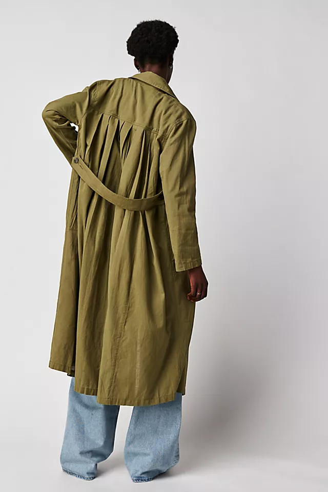 Rae Duster Washed Olive