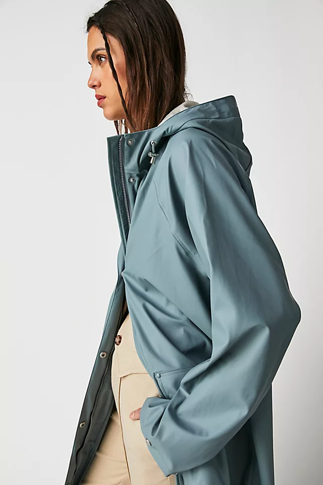 Ilse Jacobsen Light True Raincoat Blue Cloud