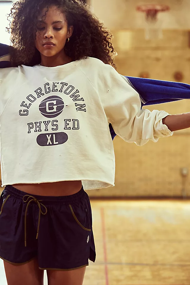 Georgetown Crop Sweat Ivory