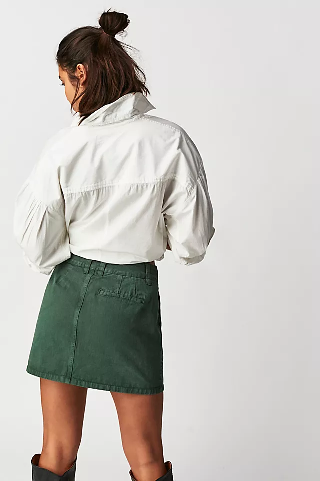 Dahlia Mini Skirt Emerald Spell