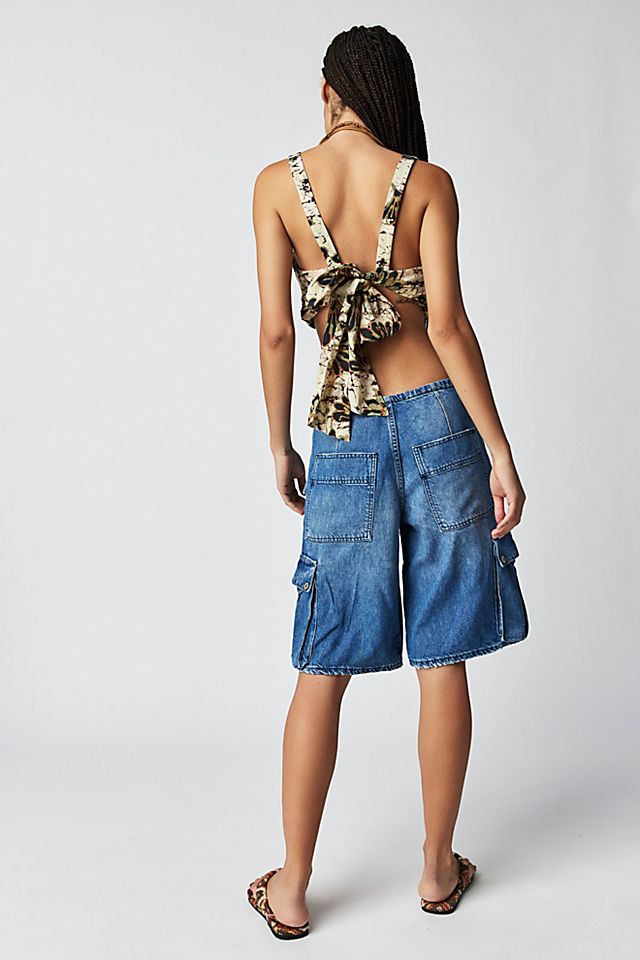 Reina Cargo Shorts Canyon Blue