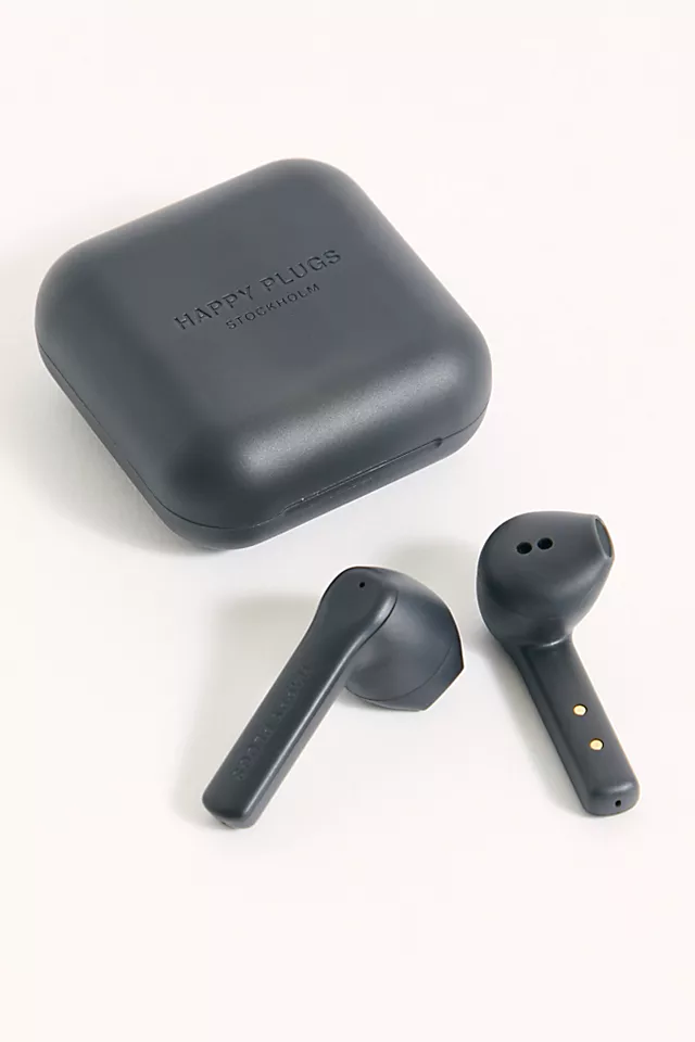 Happy Plugs Air1 Go Headphones Black