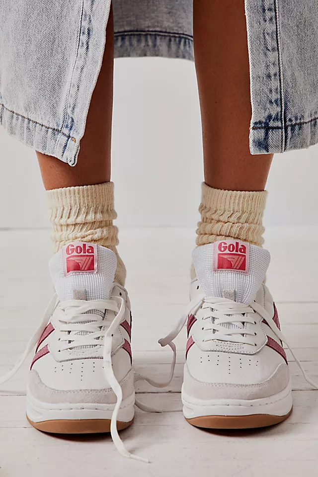 Topspin Sneakers White / Dusty Rose / Coral