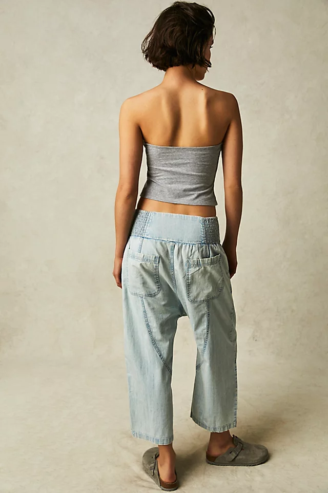 Lunan Crop Harem Jeans Boardwalk