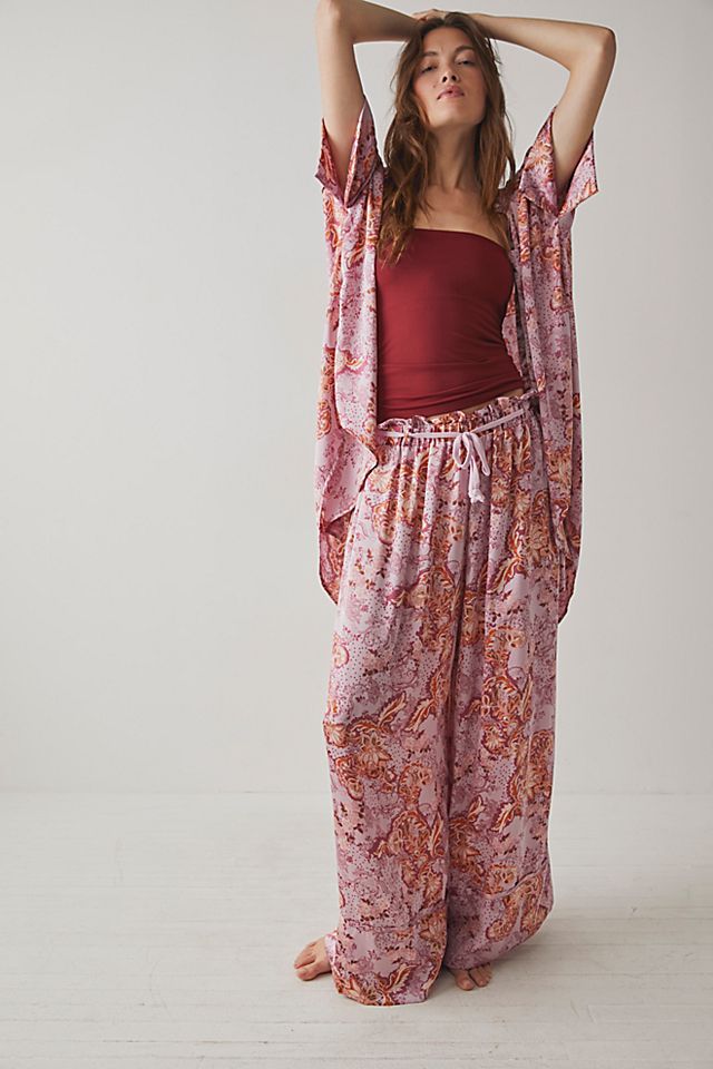 Goddess Lounge Pants Mauve Combo