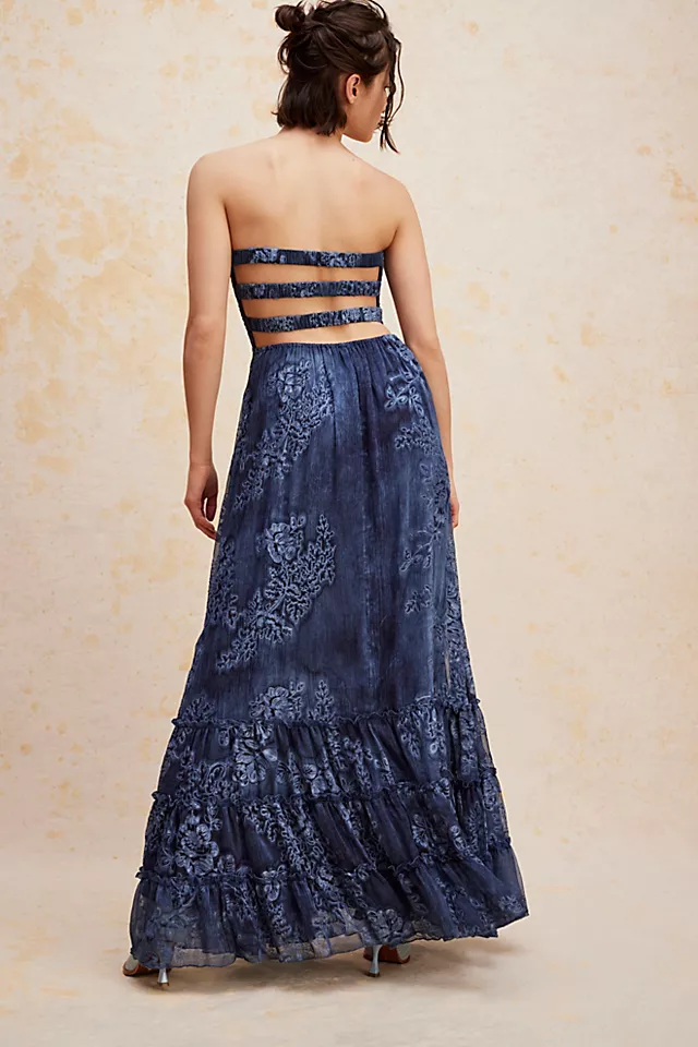 Going Somewhere Maxi Dress Washed Indigo