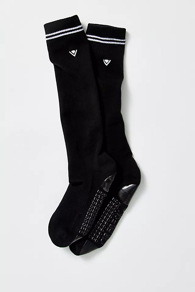 Classic Knee High Grip Socks Black