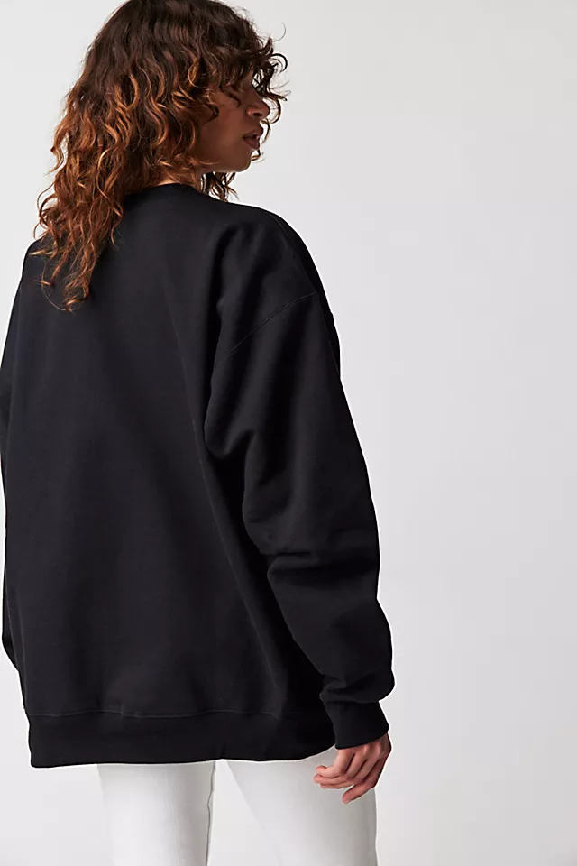 Firstport Shaggy Dog Crewneck Black