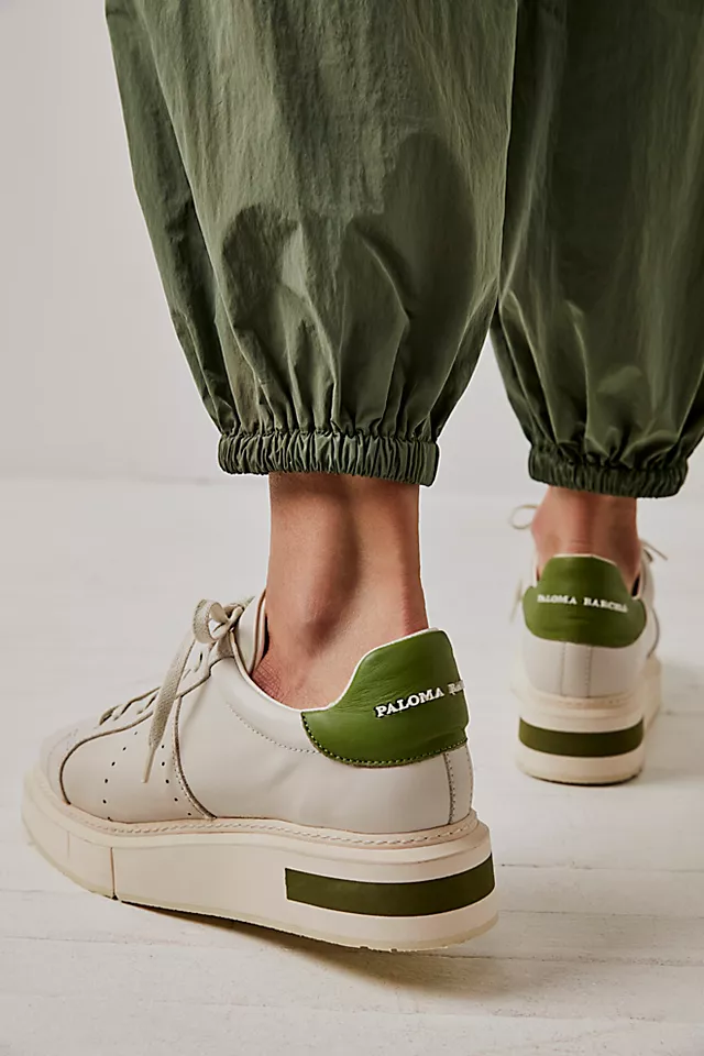 Lily Platform Sneakers Grass