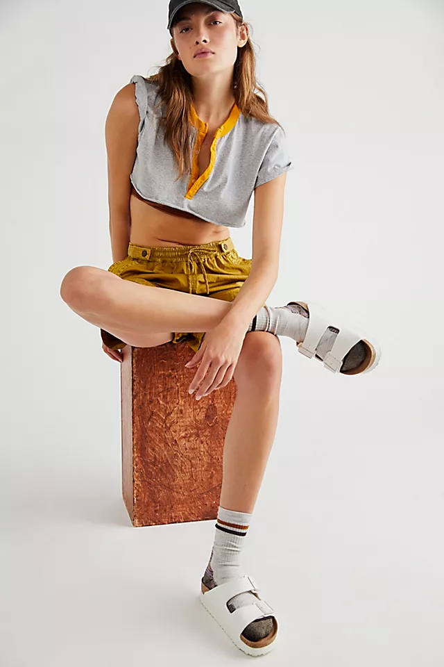 Arizona Platform Vegan Birkenstock Sandals White