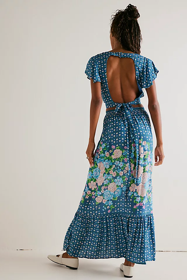 Spell Yellow Rose Set Cornflower Blue