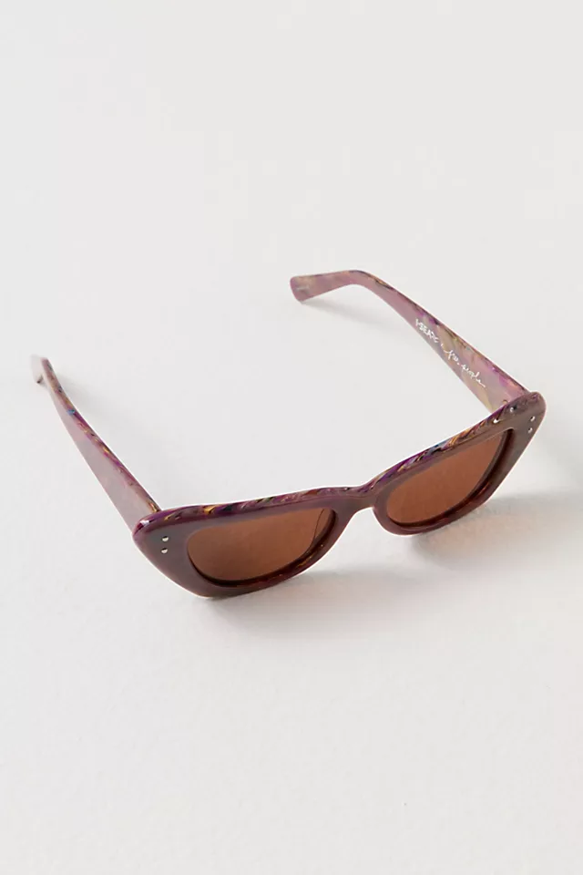 Astrid Polarized Sunglasses Mauve Storm