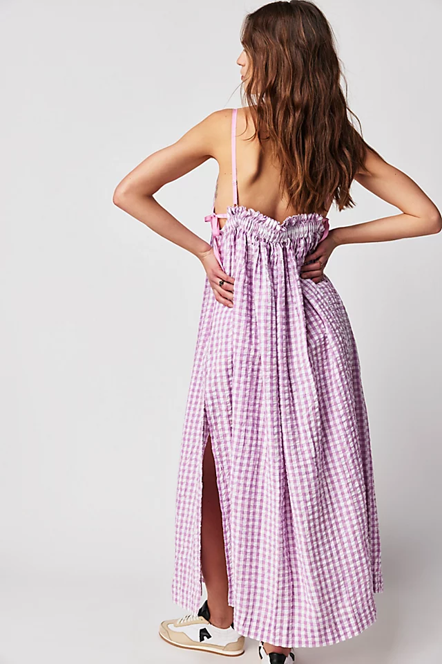 Zinnia Maxi Dress Violet Combo