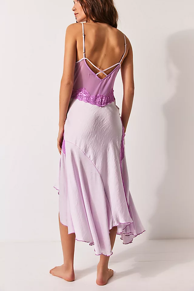 Neon Nights Midi Slip Orchid Ice