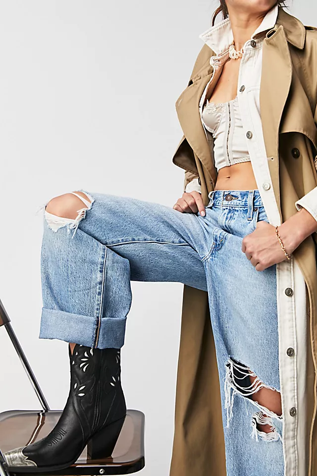 Blakely Western Boots Black / White