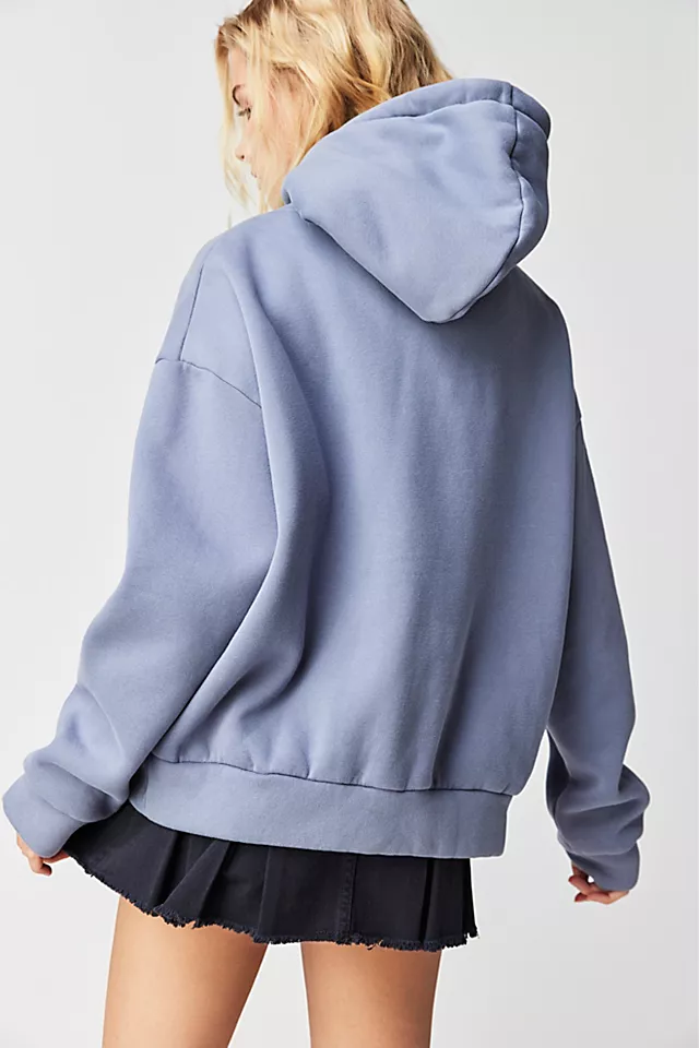 OneTeaspoon Stand By Twisted Hoodie Washed Blue