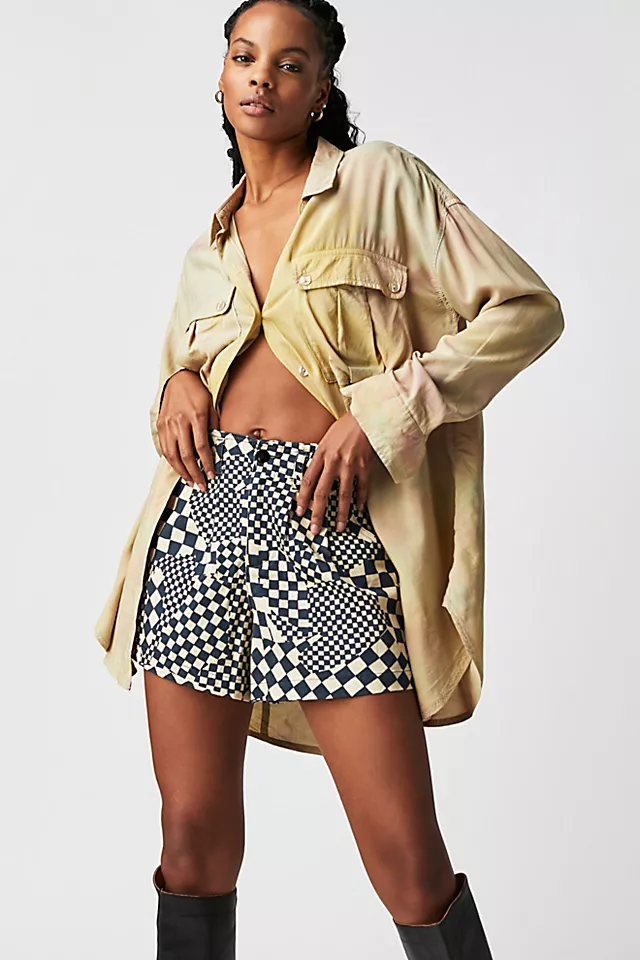 Maximon Shorts Black Check