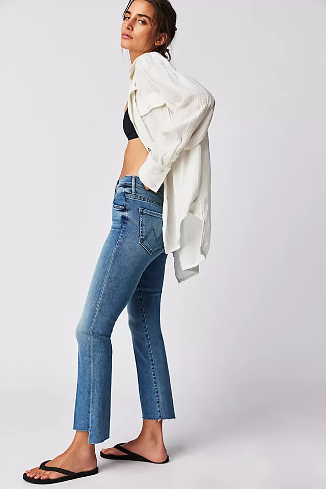 MOTHER Insider Crop Step Fray Jeans Juicin