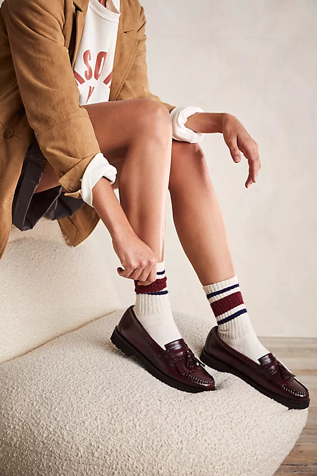 G.H. Bass Esther 90's Loafers Wine