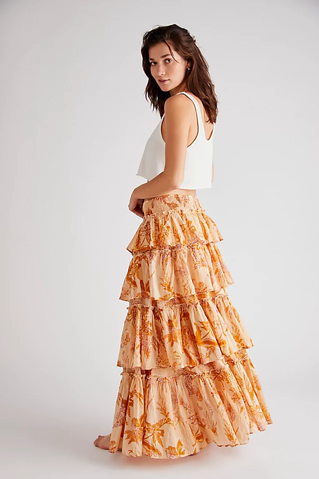 Sawyer Maxi Skirt Vanilla Combo