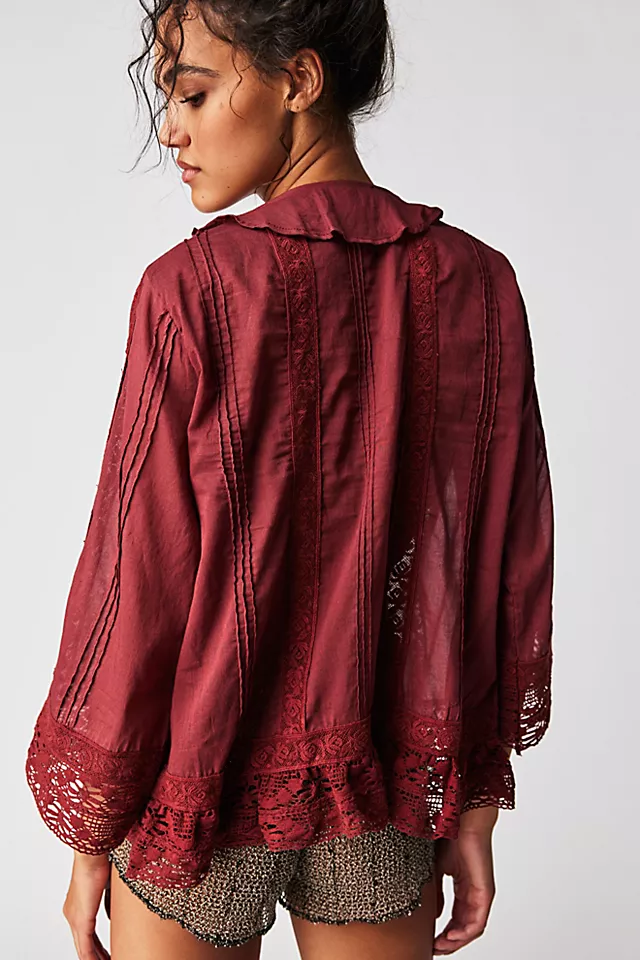 Chante Ruffle Top Russet Acorn