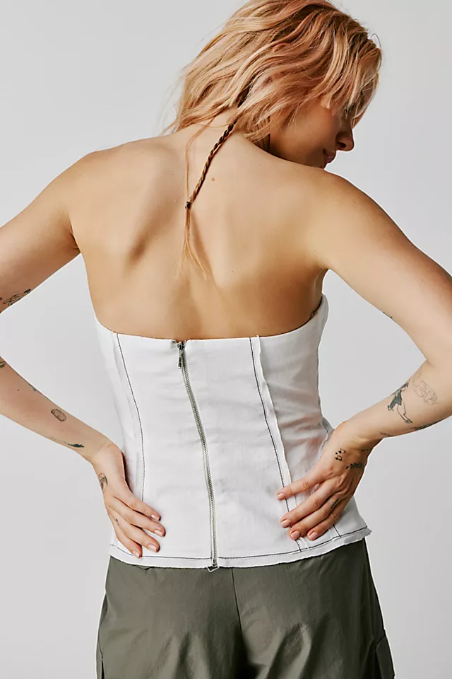 Bec & Bridge Cassie Strapless Top Ivory