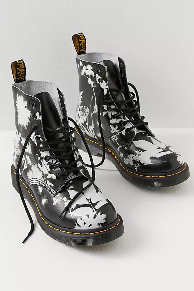 1460 Pascal Phantom Floral Boots Phantom Floral Shadow