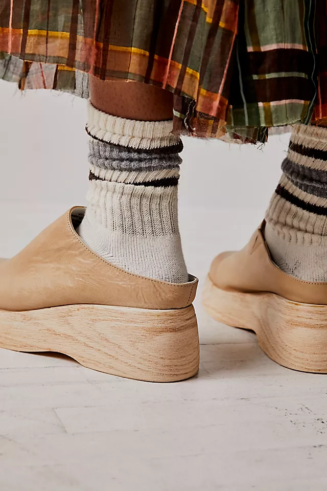 Peyton Platform Mules Camel