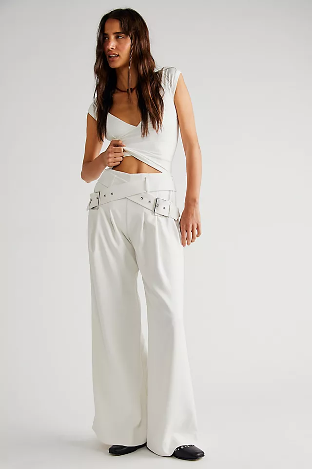 For Love & Lemons Natasha Pants Cream