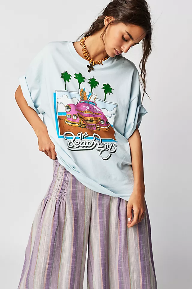 The Beach Boys '83 World Tee Blue Mist