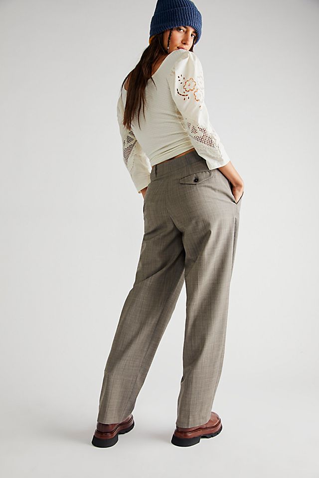 Closed Mawson Heathered Trousers Dark Shadow