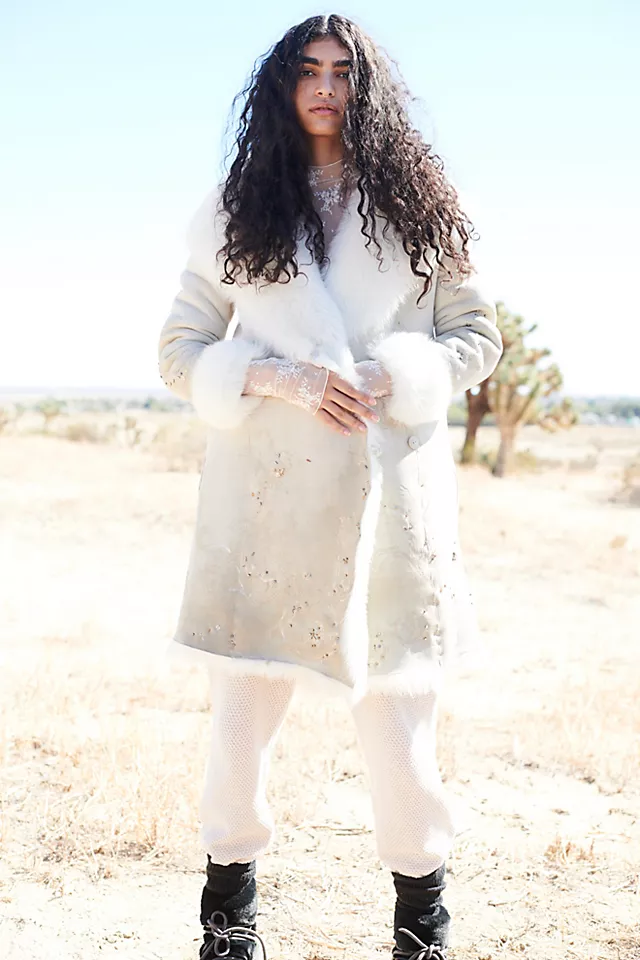 Decorated River Coat Vanilla