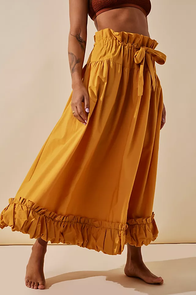 Favorite Part Midi Skirt Squash