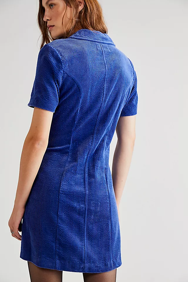 Rolla's Francois Cord Dress Electric Blue