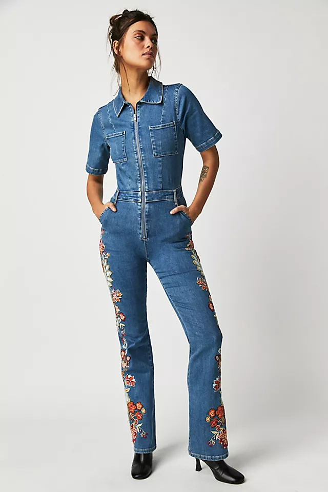 Driftwood Embroidered Jumpsuit Talullah