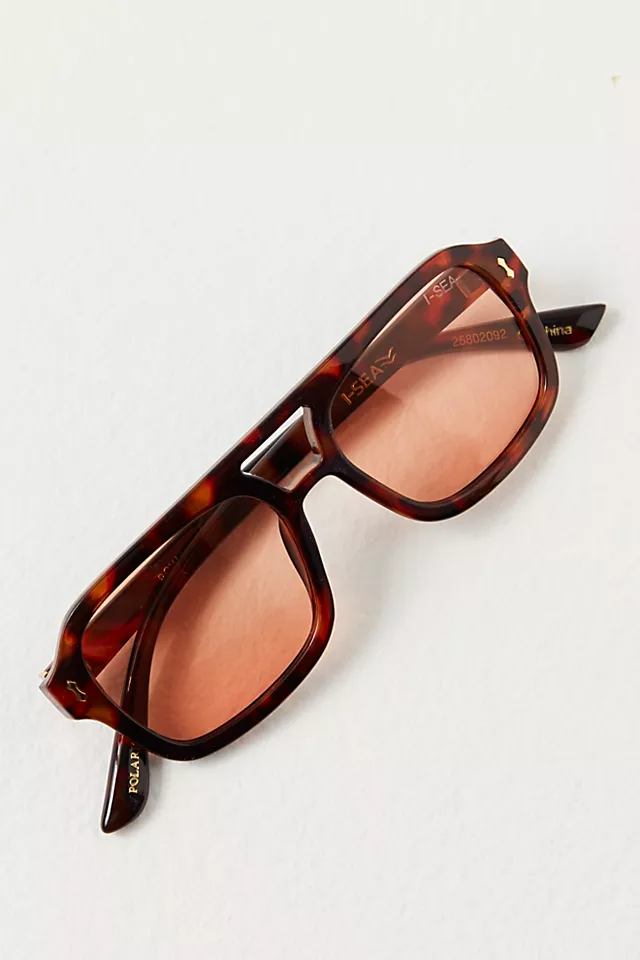 Royal Polarized Aviator Sunglasses Tortoise / Peach