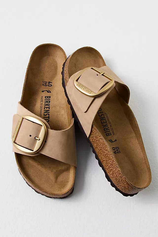 Madrid Big Buckle Birkenstock Sandcastle Nubuck