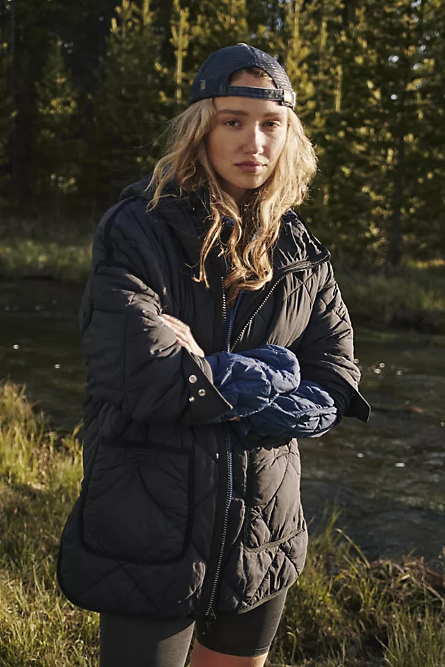 Pria Packable Puffer Jacket Black