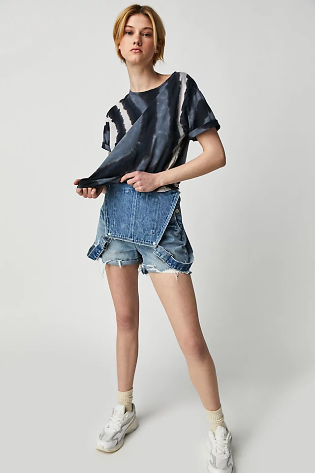 Solar Storm Hand Printed Tee Black