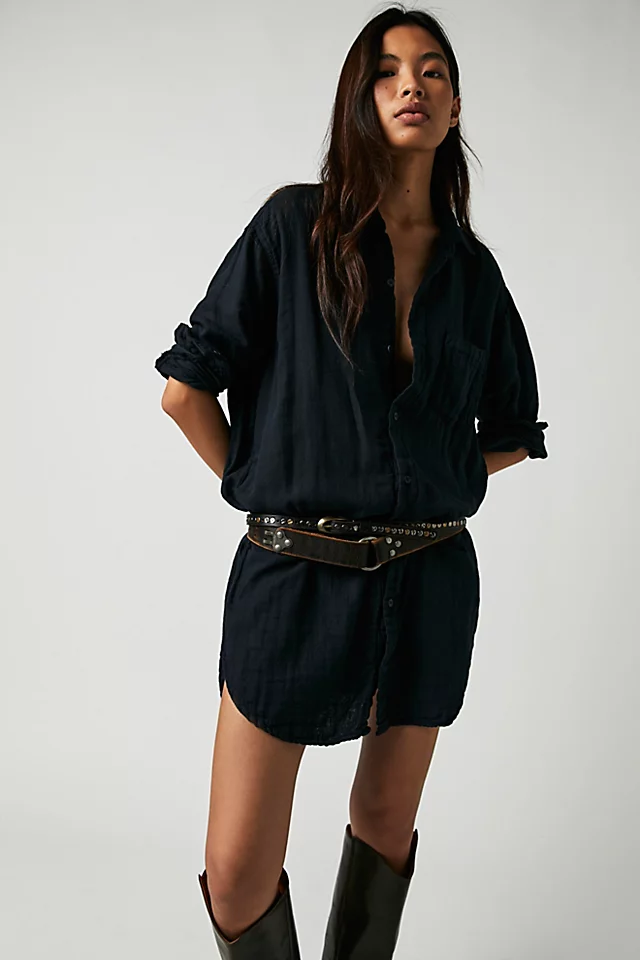 CP Shades Marella Double Cloth Buttondown Shirt Ink