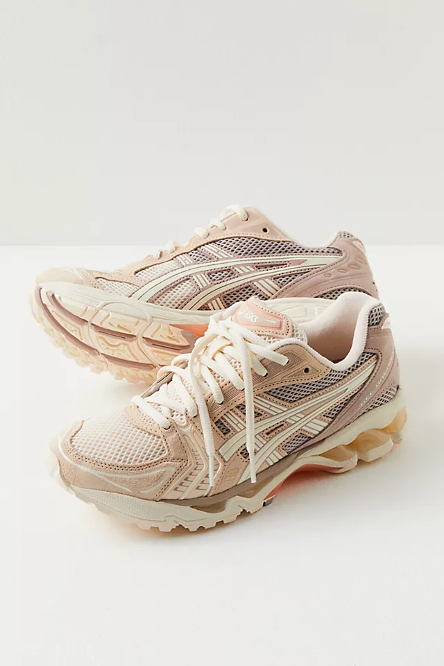 Asics Gel-kayano 14 Suede Sneakers White Peach / Cream