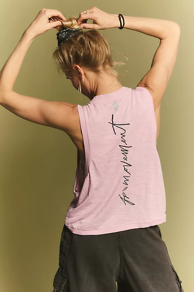 Logo Reflective Love Tank Bright Orchid