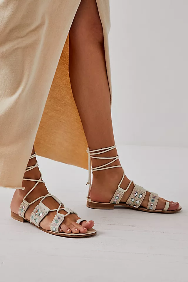 Mantra Mirror Sandals Natural